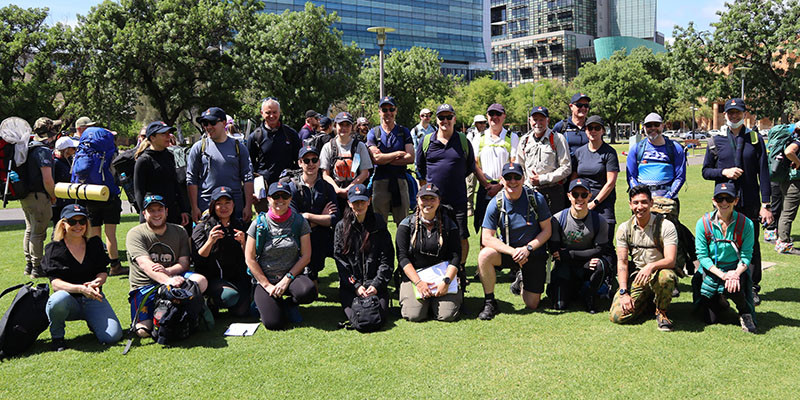 SA Power Networks staff take part in the City to Summit for Operation Flinders Foundation.