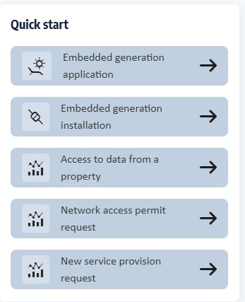 A screenshot of the functionality within the Portal.