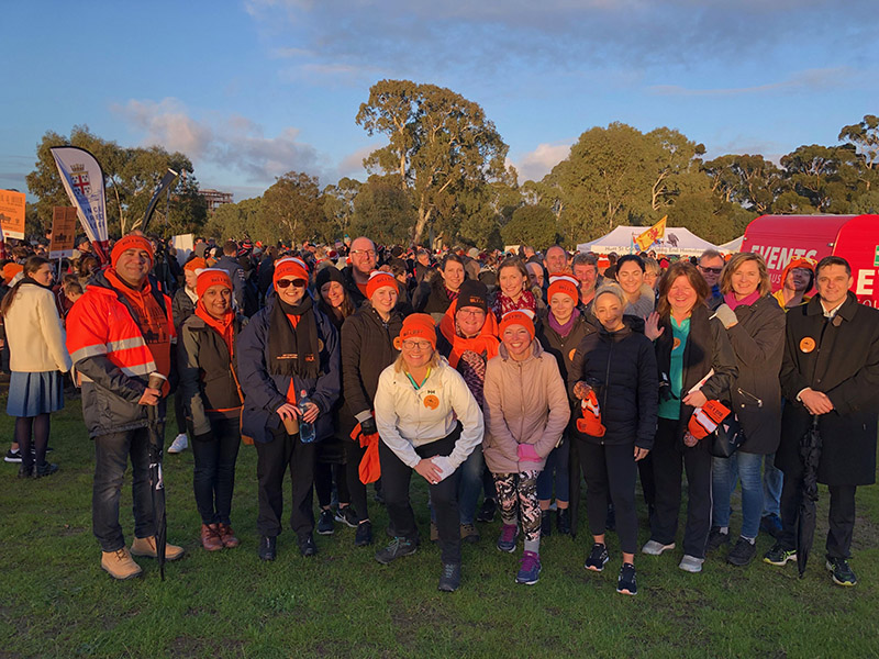 SA Power Networks Employee Foundation taking part in Walk a Mile in My Boots.